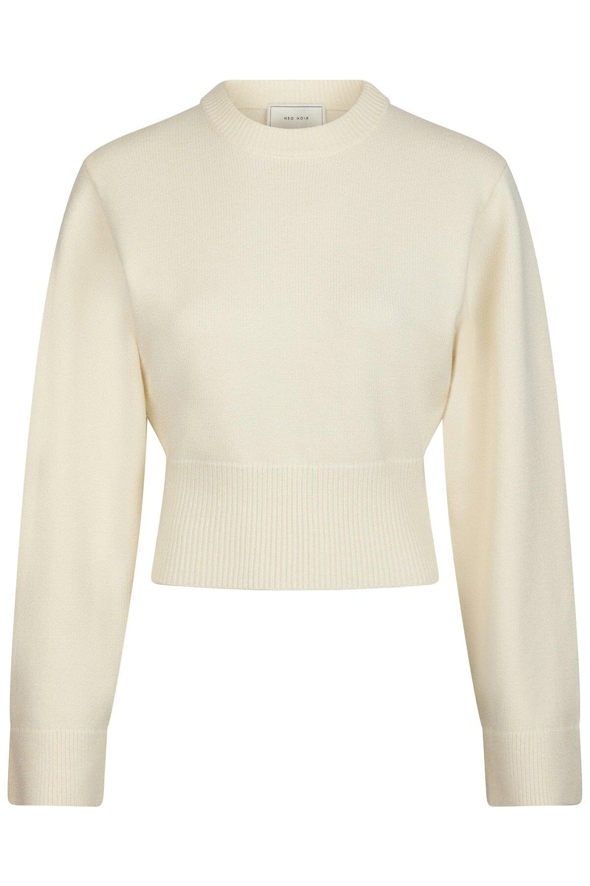 Neo Noir Palli Clean Knit Blouse Ivory Genser