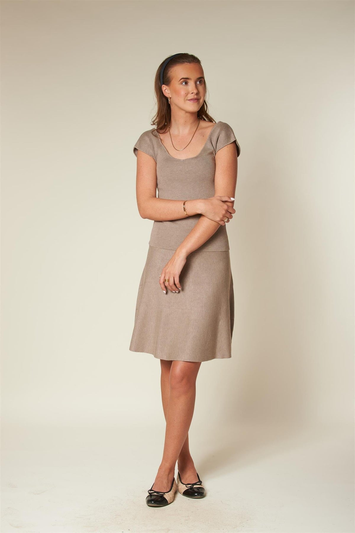 ArnieSays: Lena Skirt Brown Melange Skjørt