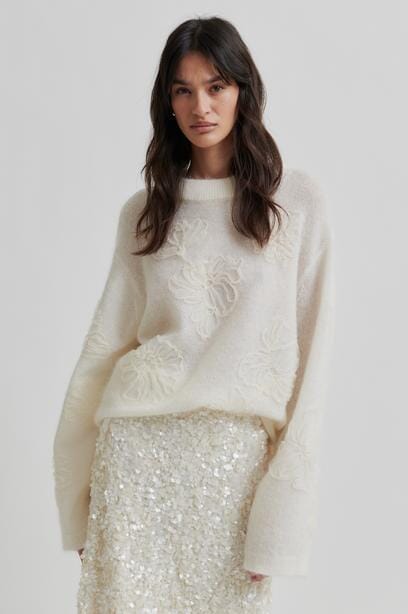Second Female Bellarose Knit O-Neck Tofu Genser
