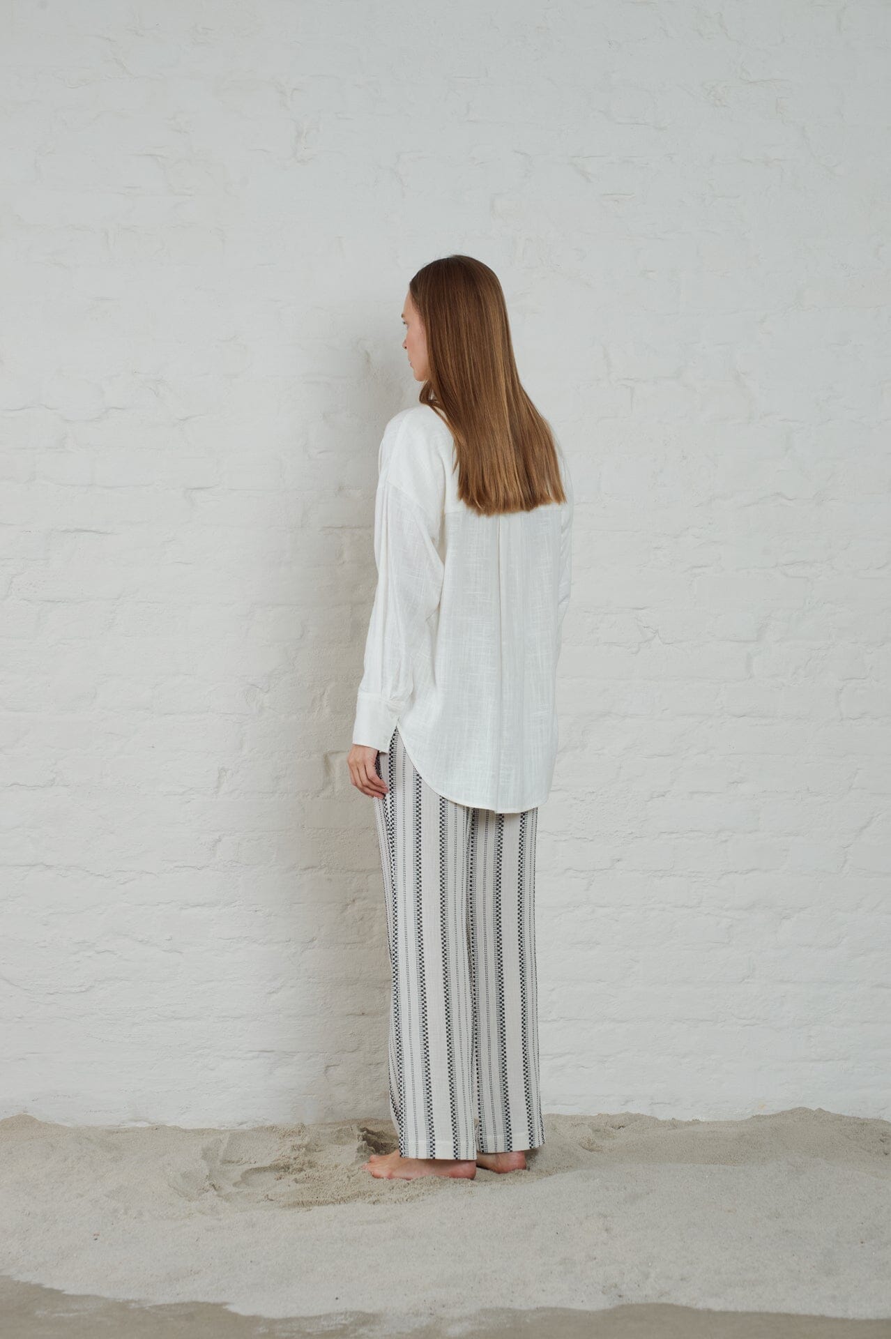 ArnieSays: Hills Linen Blend Offwhite Skjorte