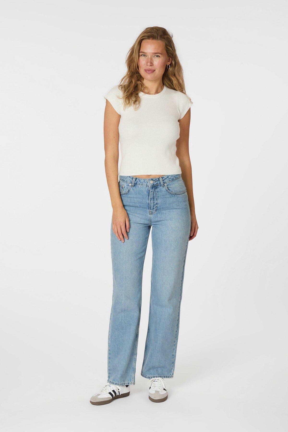 Neo Noir Tirra Knit Tee Off White T-shirt