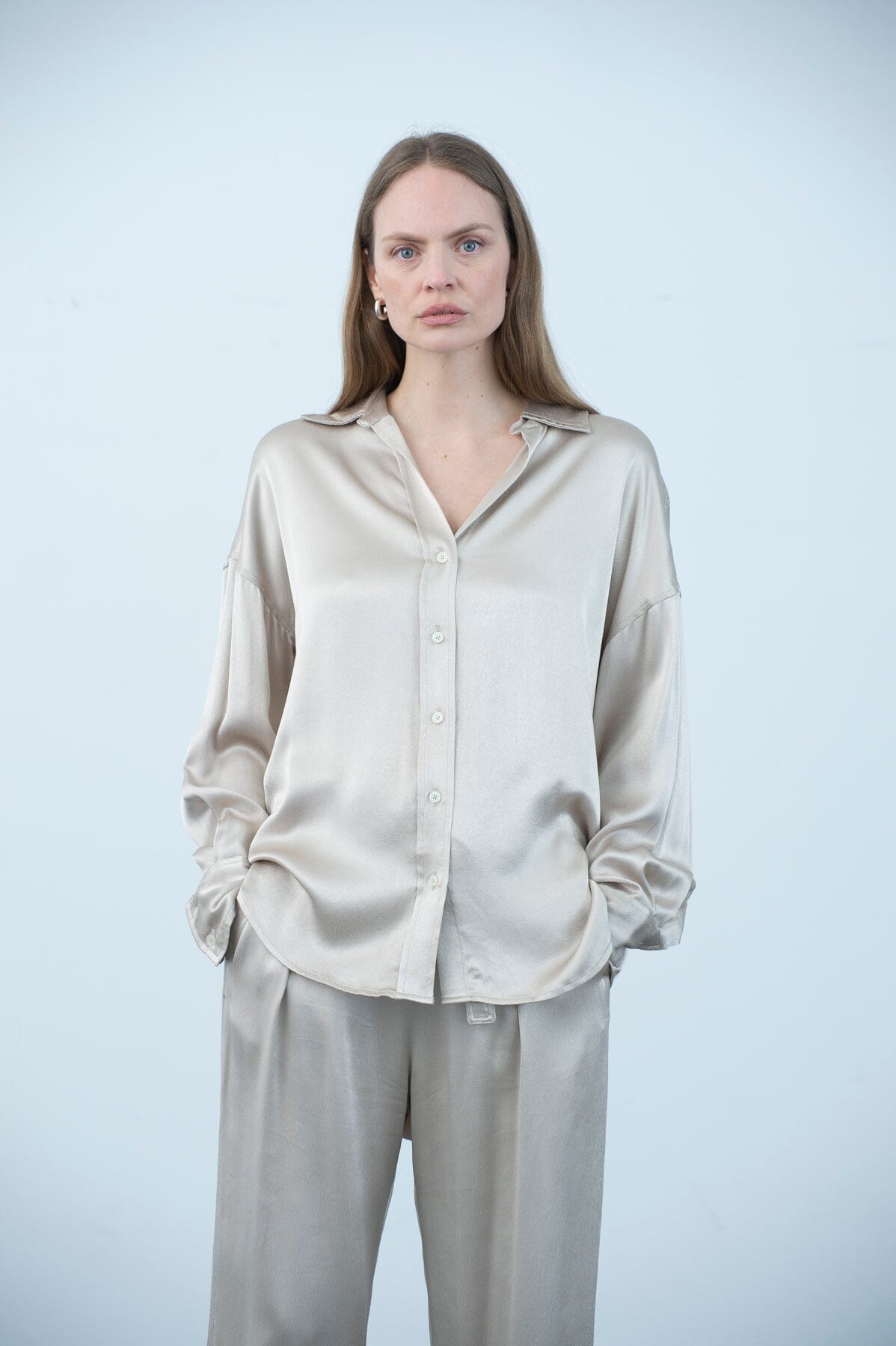 ArnieSays: Rocha Satin Champagne Skjorte