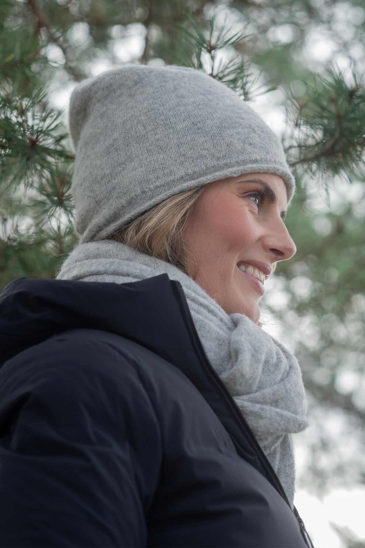 ArnieSays: Gini Lt Grey Melange Hodeplagg