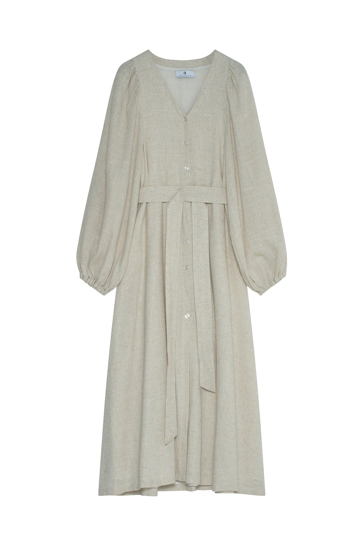 ArnieSays: Milla Linen Blend Ecru Melange Kjole