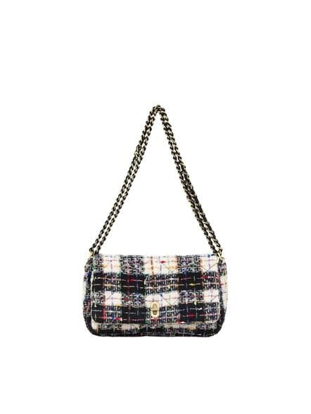 Beck Söndergaard Boucle Checked Hollis Bag Black Tilbehør