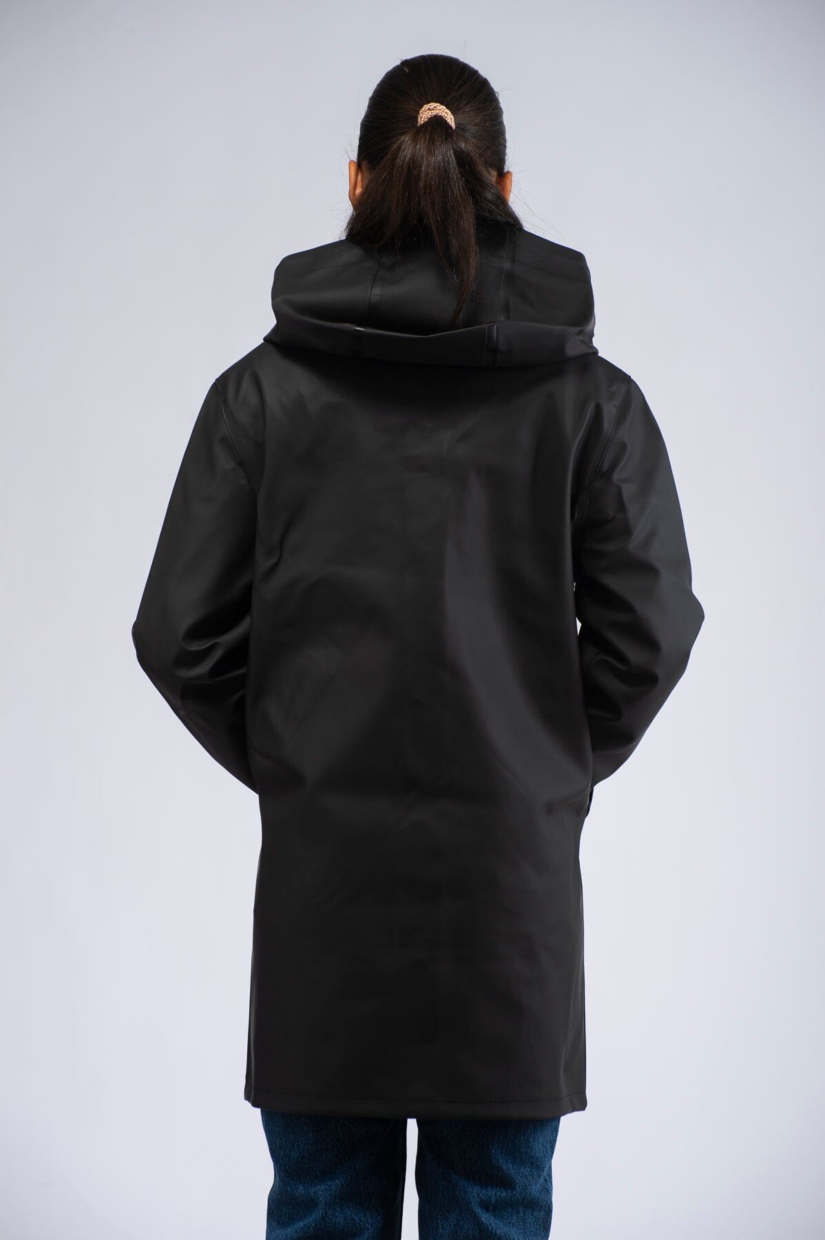 Stutterheim Stockholm Text Print Black Ytterplagg