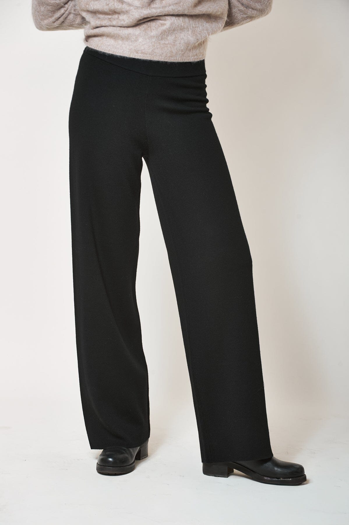 Aurora Merino Pant Black Bukse