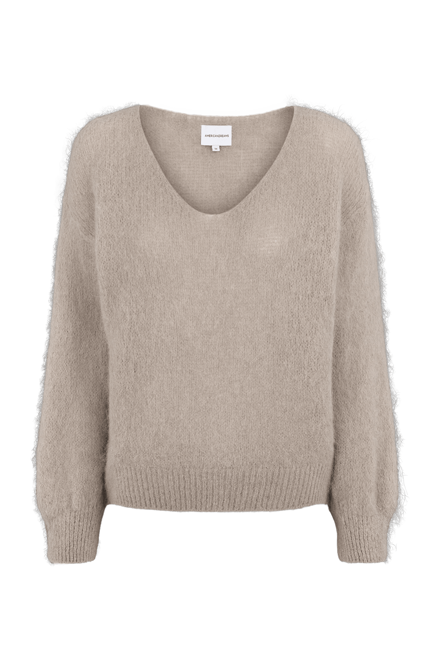 American Dreams Milana LS Alpaca Pullover Light Taupe Genser