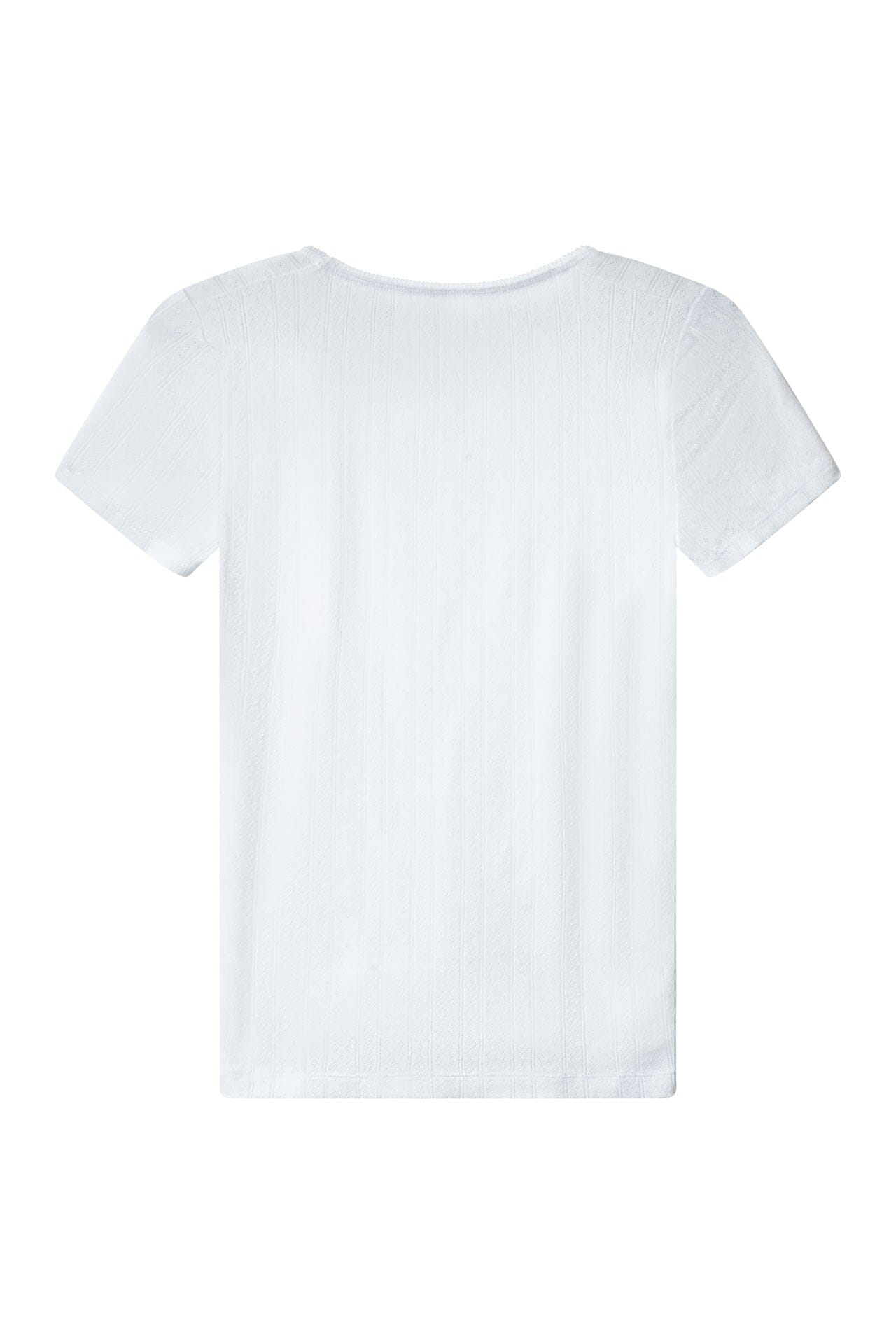 ArnieSays: MARIE Pointelle White Topp