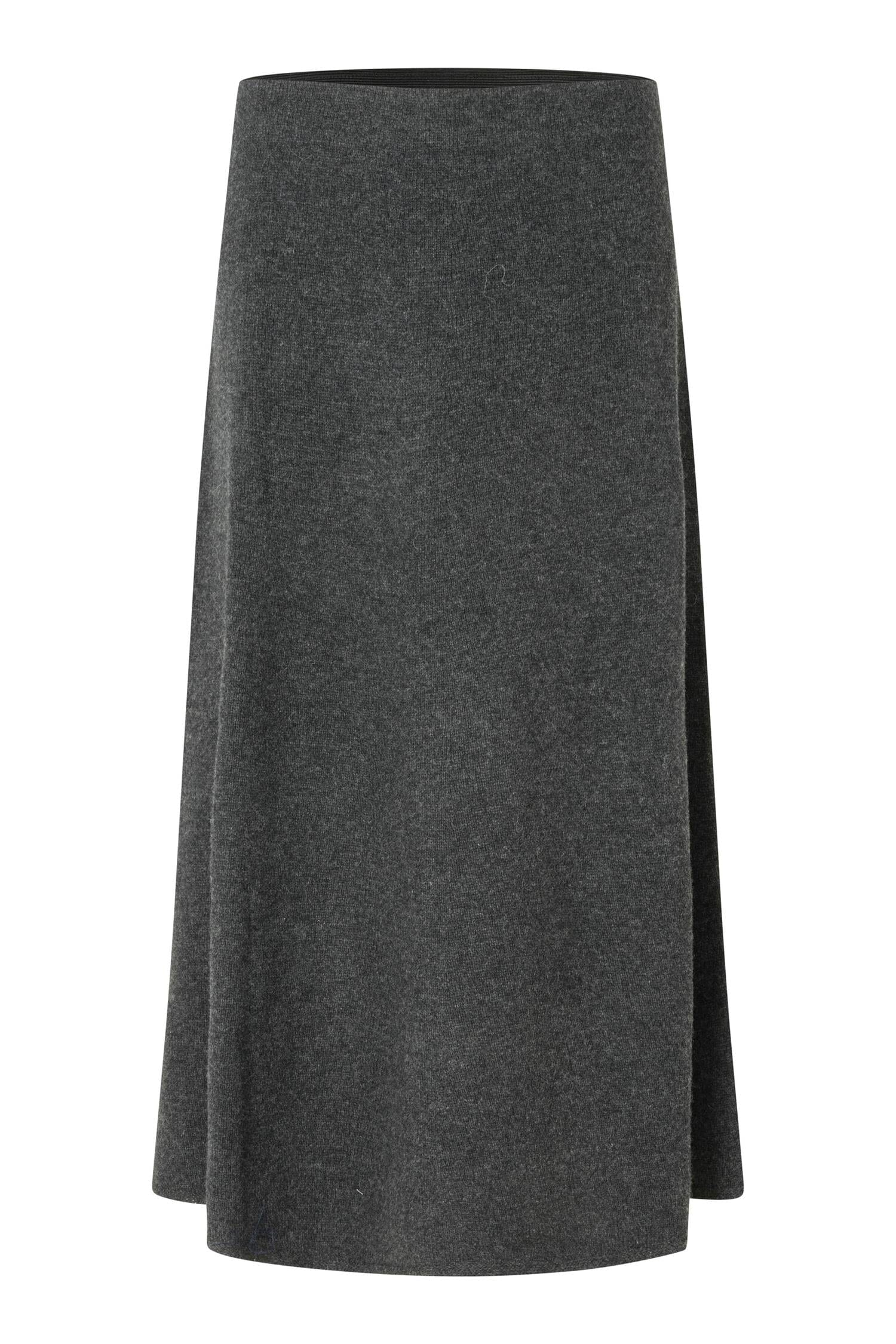 Second Female Neva Knit Skirt Dark Grey Melange Skjørt