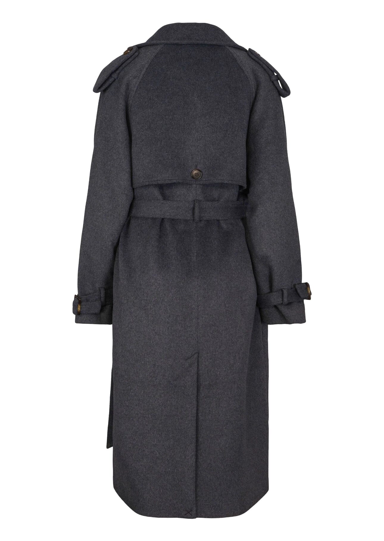 Clermonte Caia Coat Wool Mix Dk Grey Ytterplagg