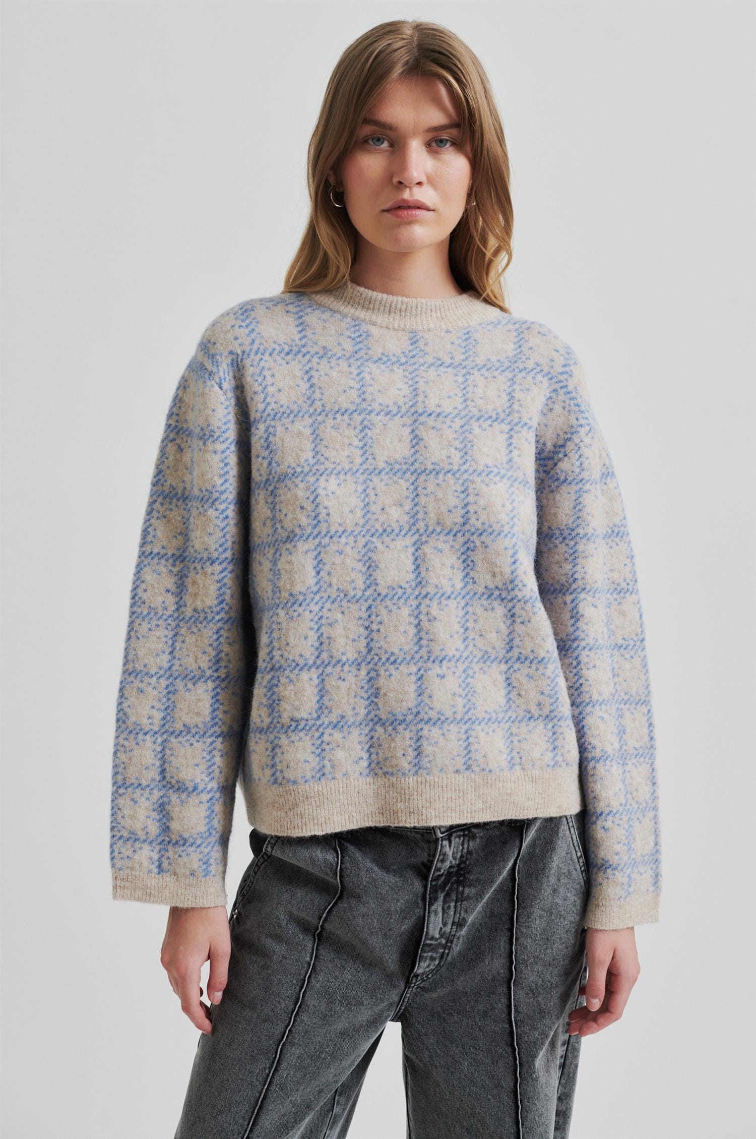Second Female Lugano Knit O-Neck Marina Genser