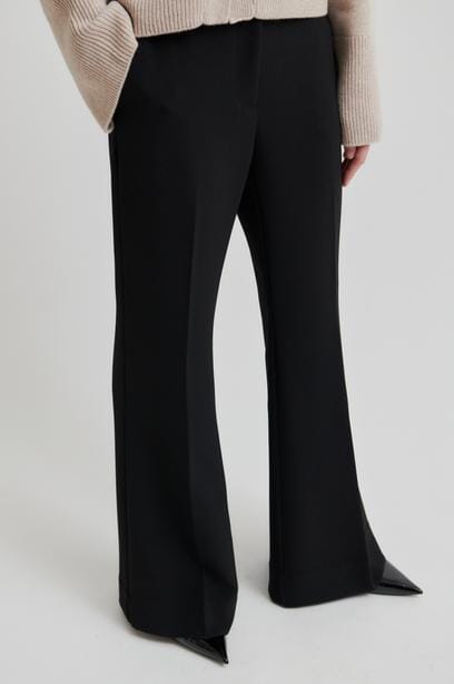 Second Female Fique Flared Trousers Black Bukse
