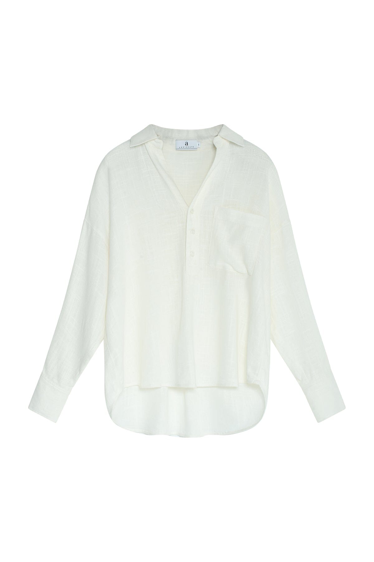 ArnieSays: Hills Linen Blend Offwhite Skjorte