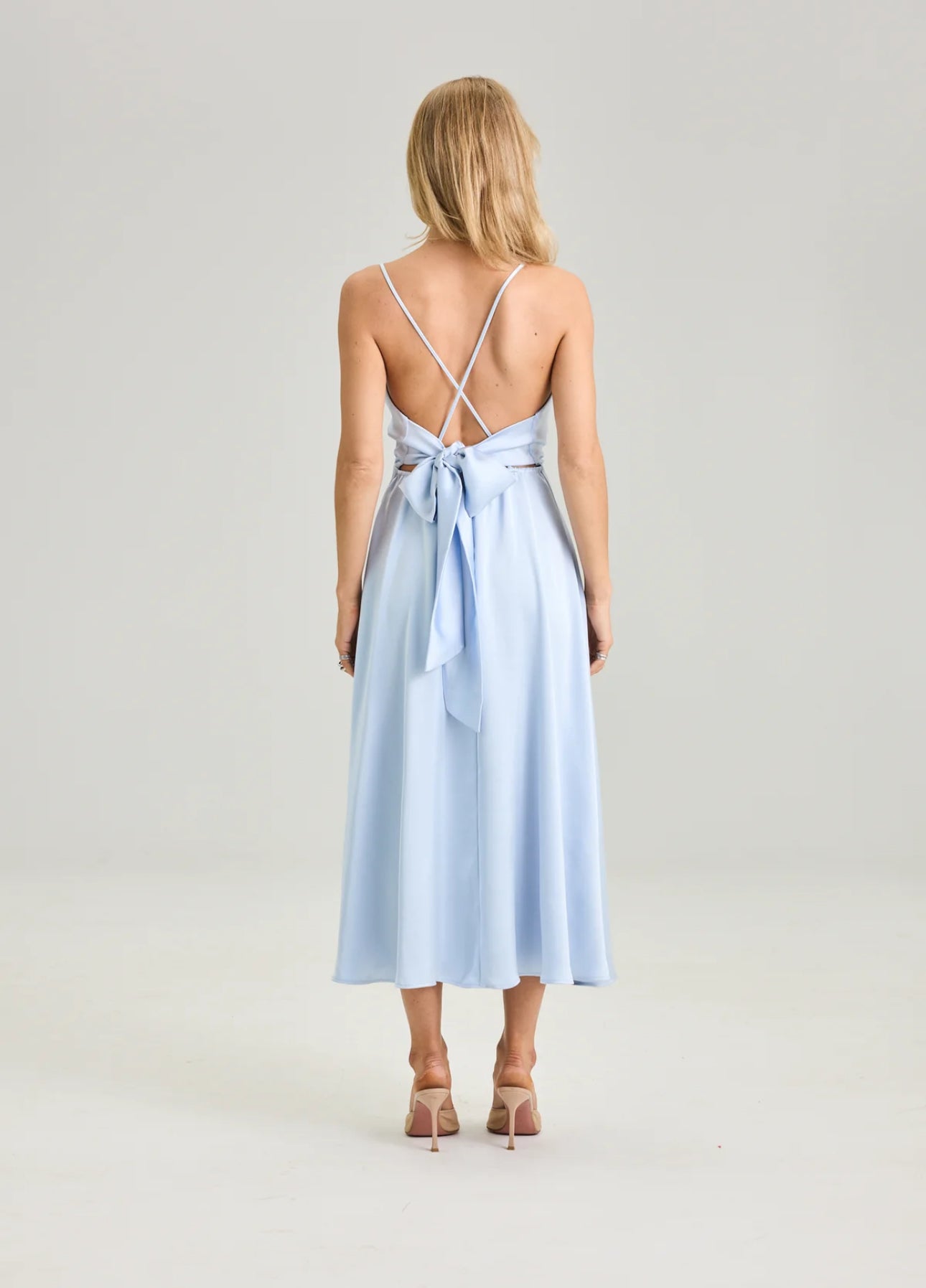 Bow dress Arctic Blue