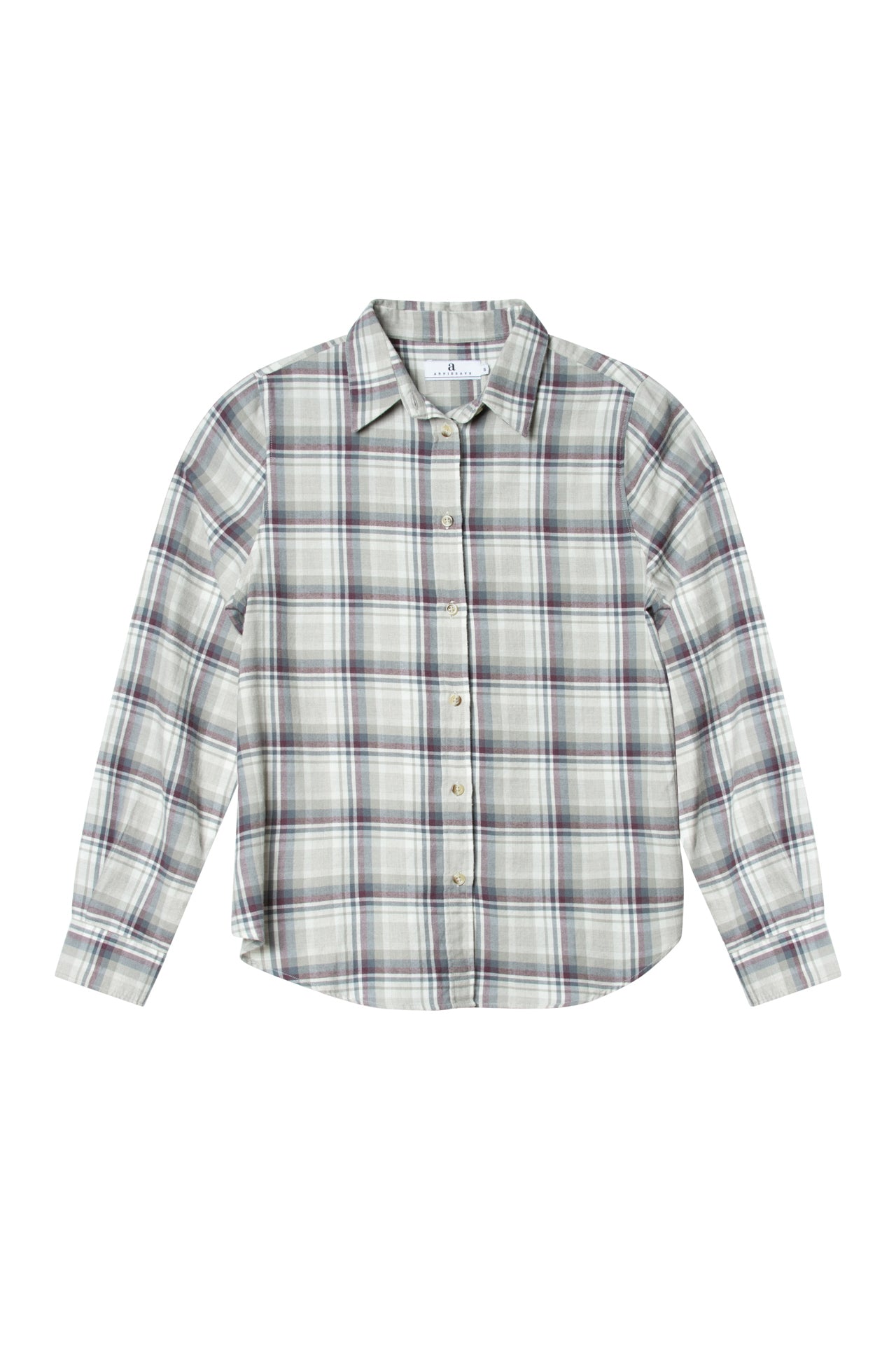 Arc Tartan Check Grey/Burgundy Combo