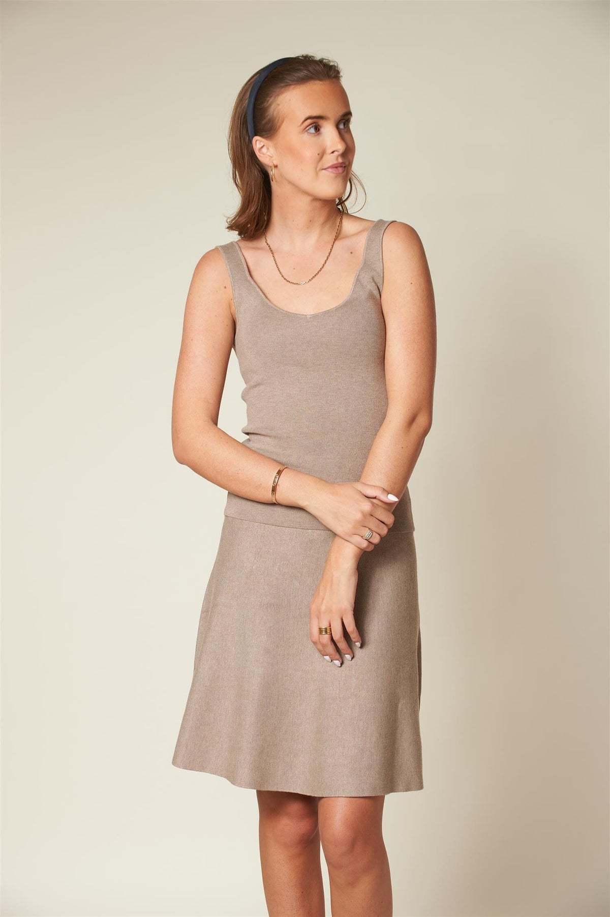 ArnieSays: Diana Top Brown Melange Topp