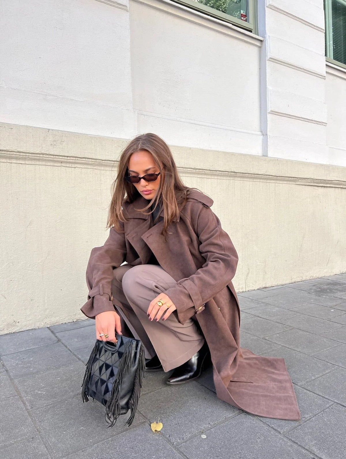 Clermonte Caia Suede Brown Ytterplagg