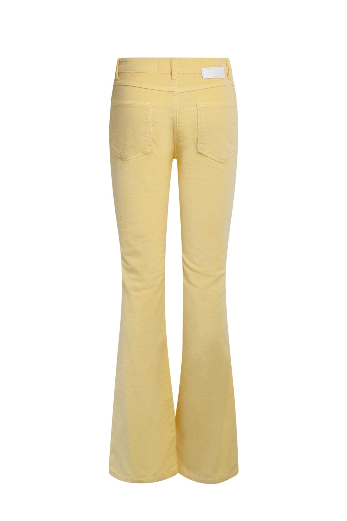 Paragon High Rise Flared Cord Light Yellow Bukse