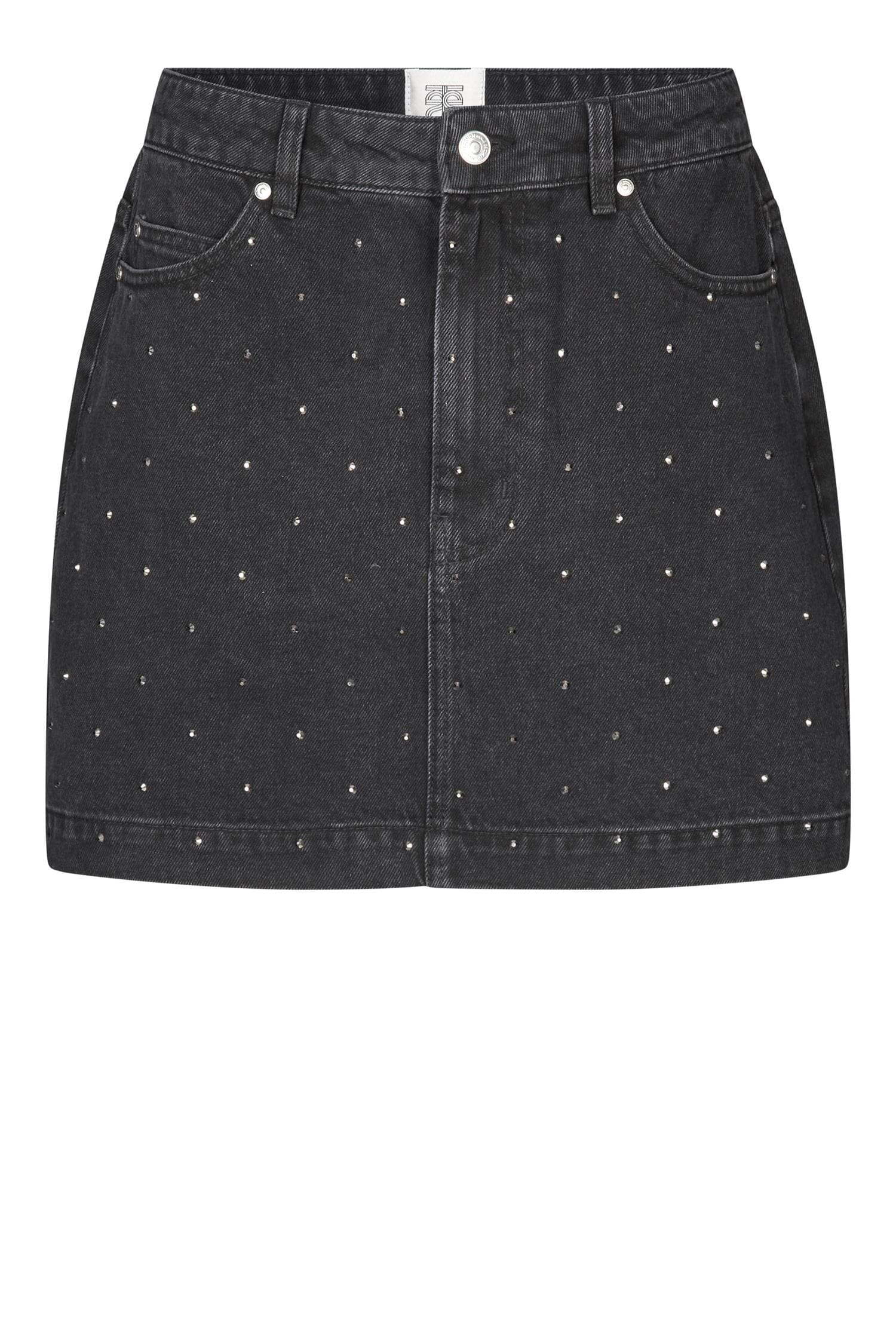 Second Female Jayden Denim Skirt Black denim Skjørt