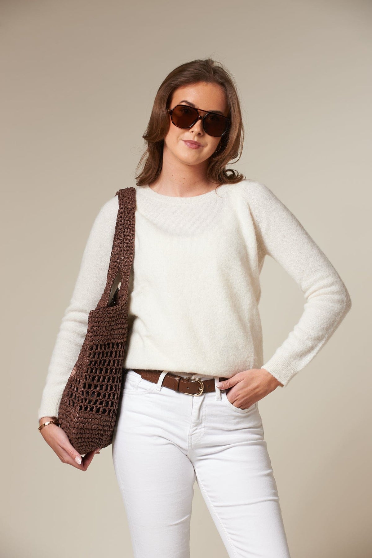 ArnieSays: Raffia Tote Brown Tilbehør