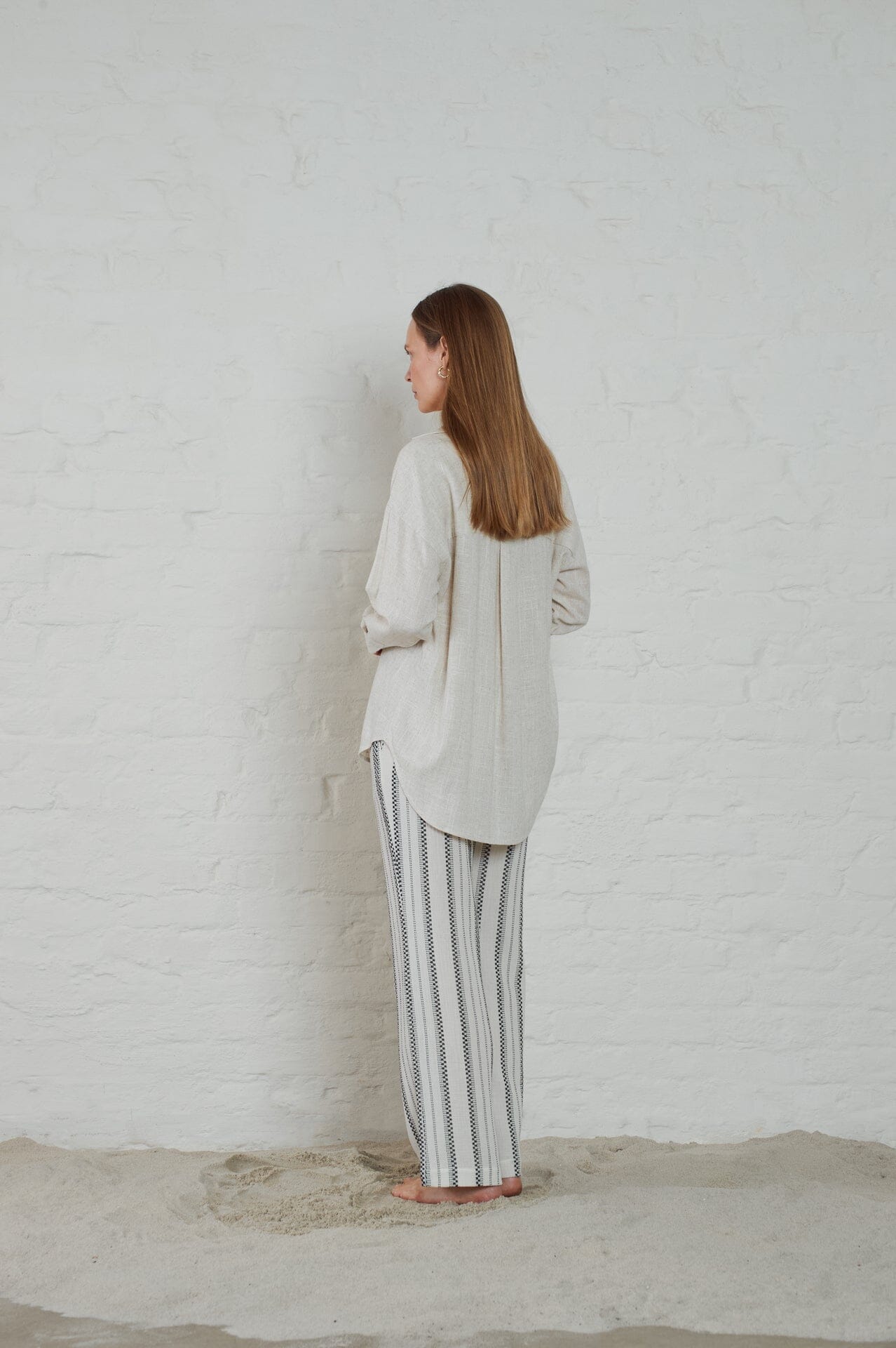 ArnieSays: Hills Linen Blend Ecru Melange Skjorte