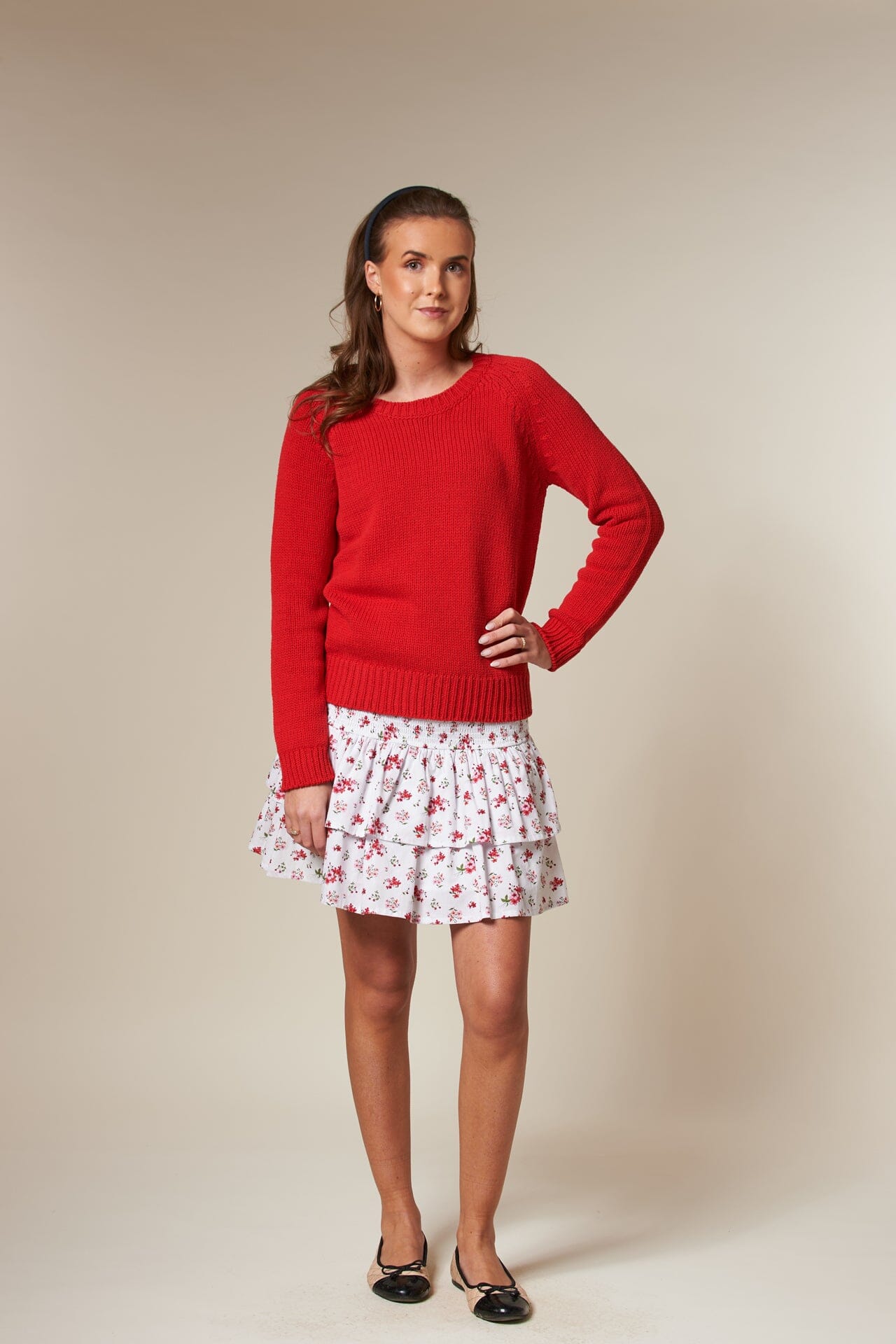 ArnieSays: SORRENTO Classic Floral White Combo Skjørt