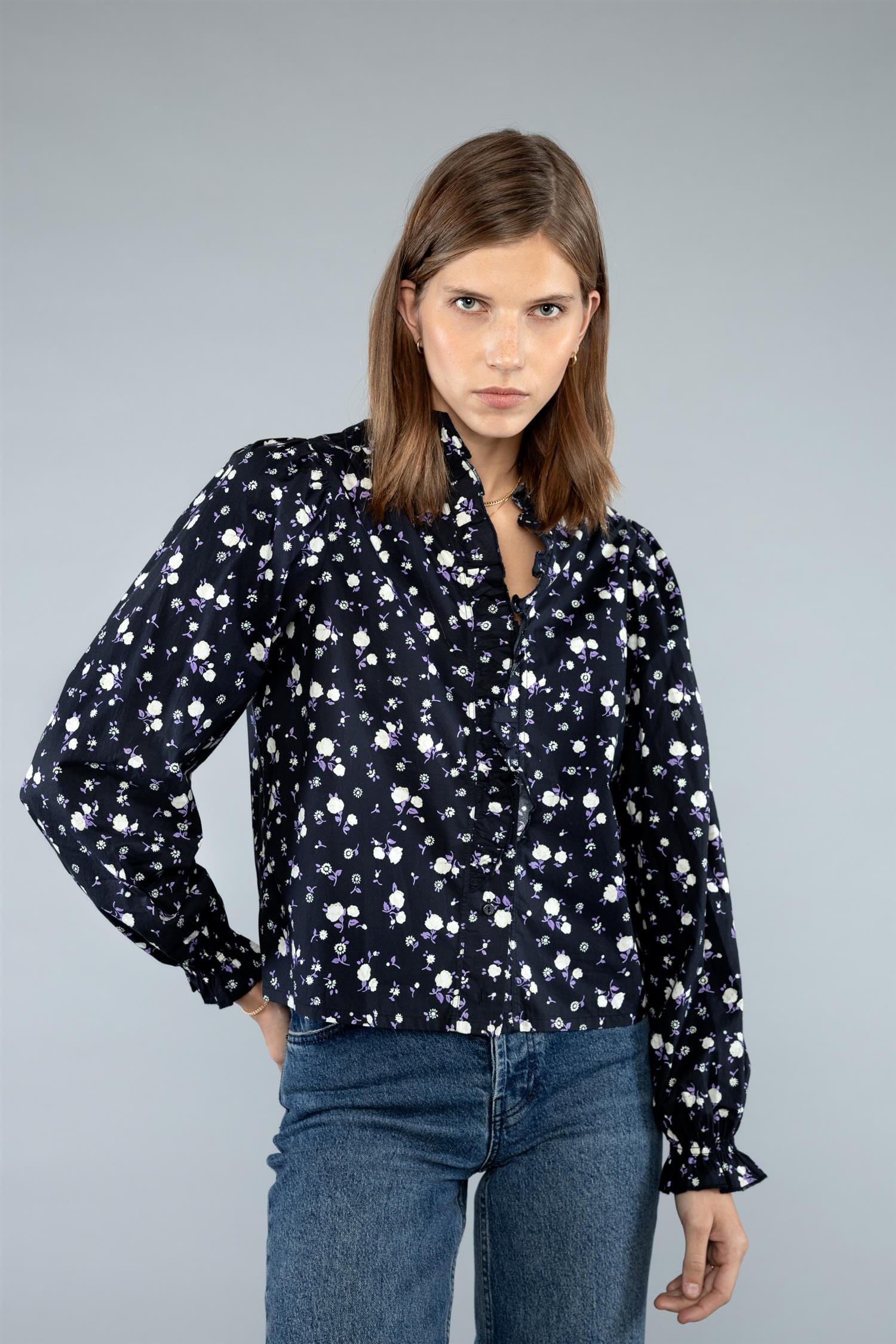 Pia Tjelta May Pixiebell Black Bluse