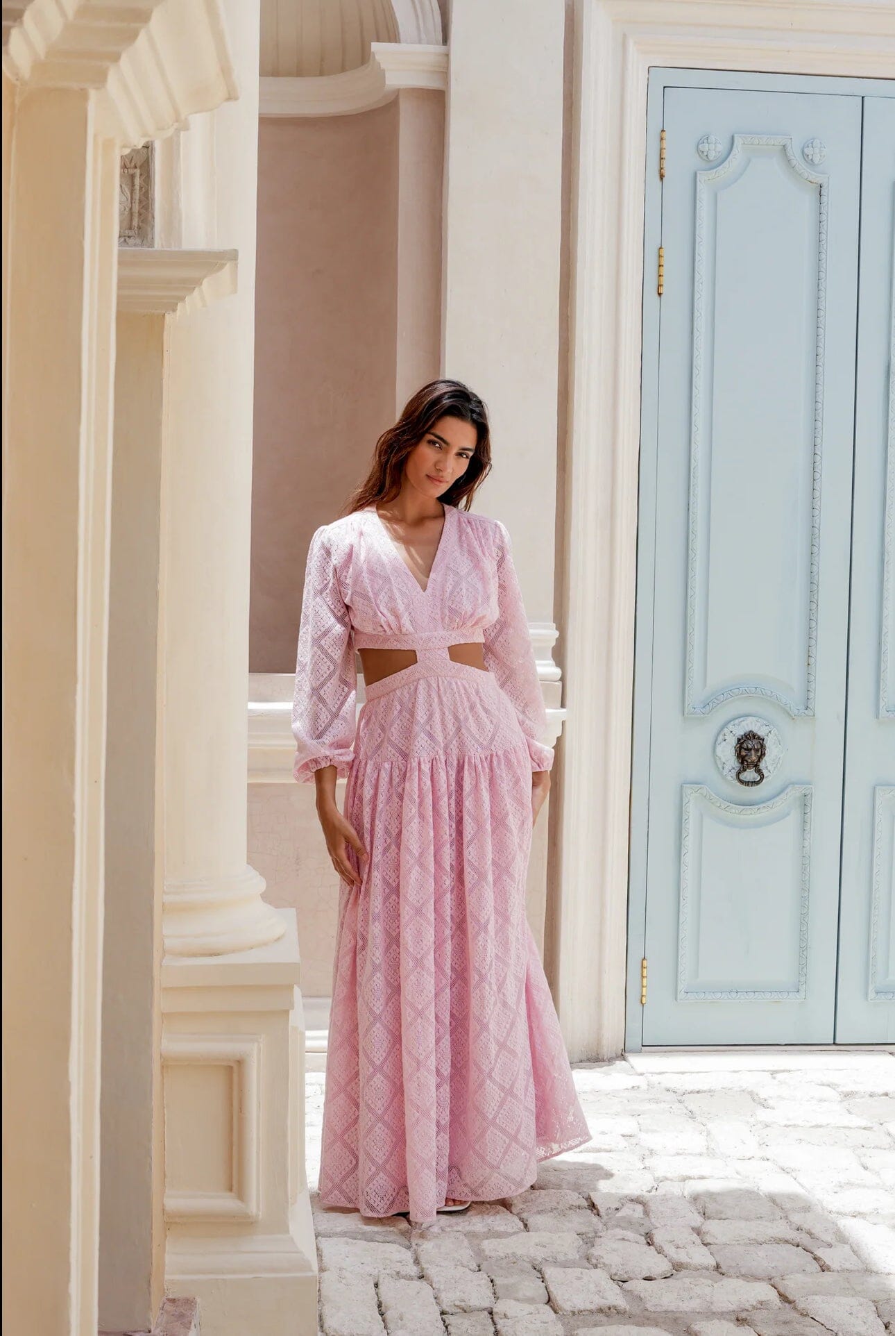 Love Lolina Palermo Maxi Dress Light Pink Kjole