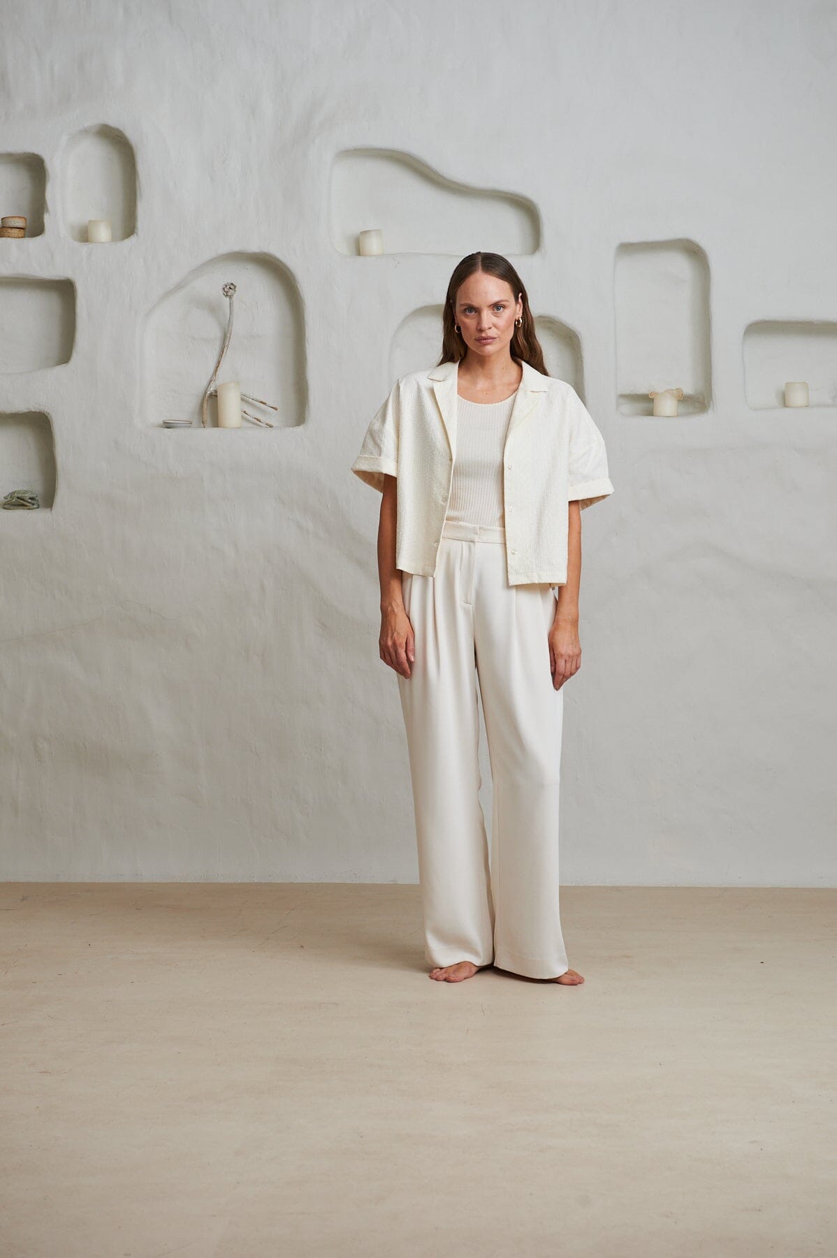 ArnieSays: Delos Broderie Offwhite Skjorte