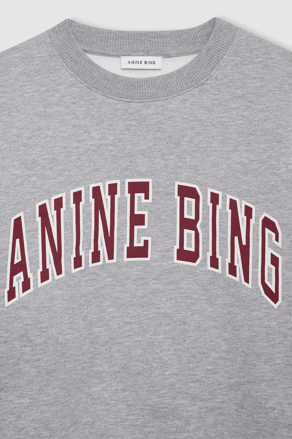 Anine Bing Spencer Sweatshirt Medium Heather Grey Genser