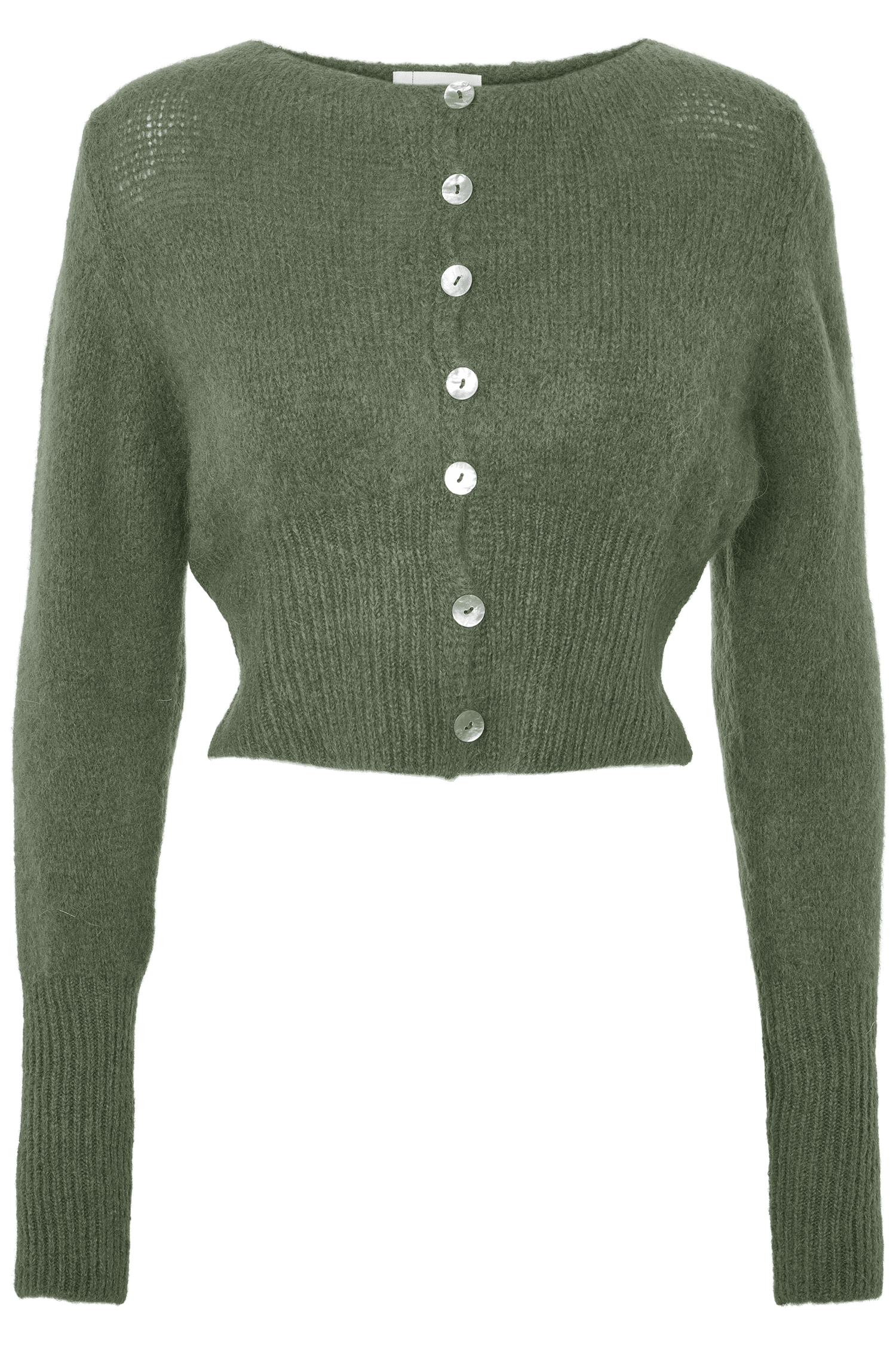 American Dreams Matilda Alpaca Cardigan Seaweed Green Genser