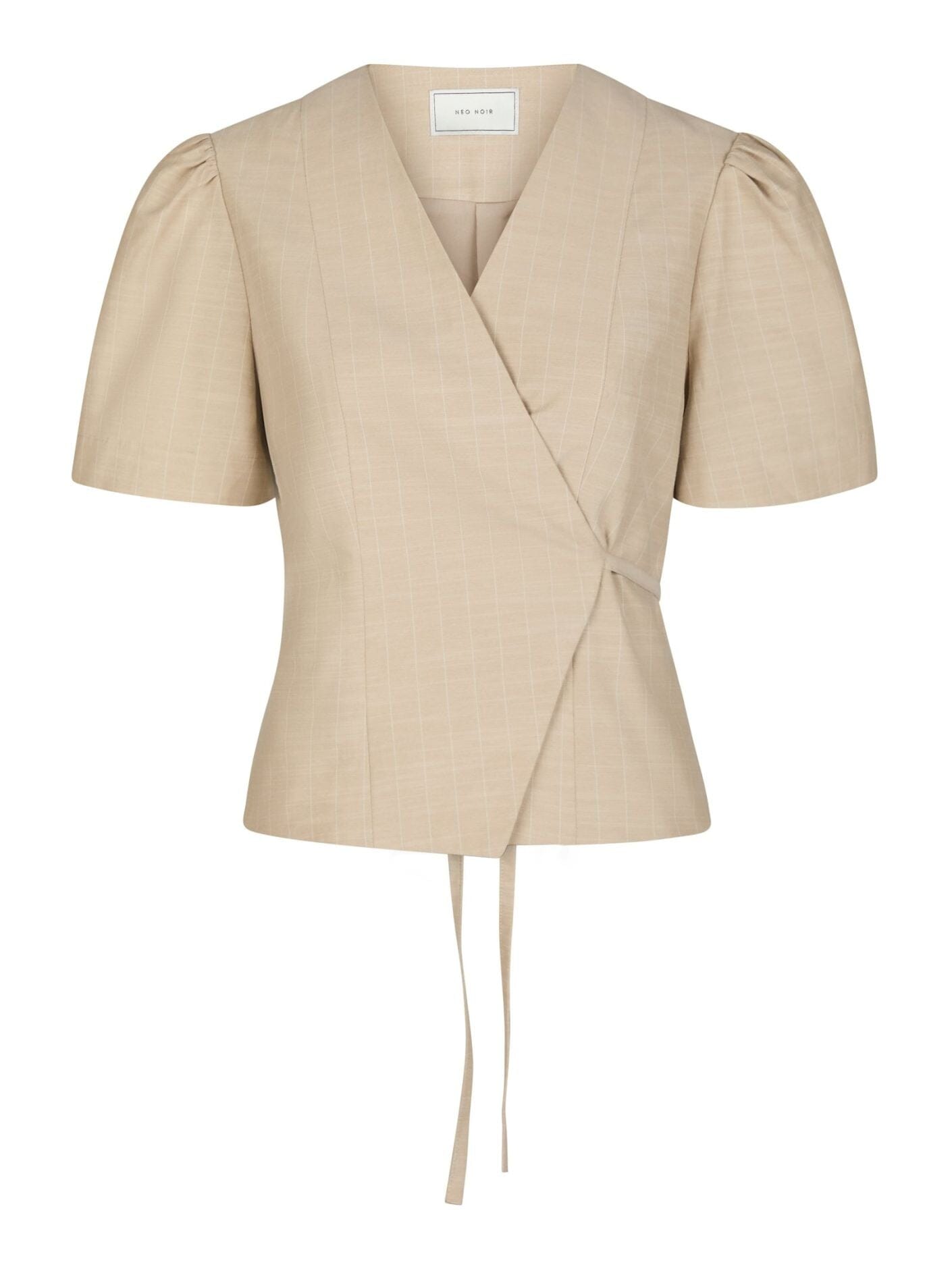 Neo Noir Simoni Stripe Blouse Sand Bluse