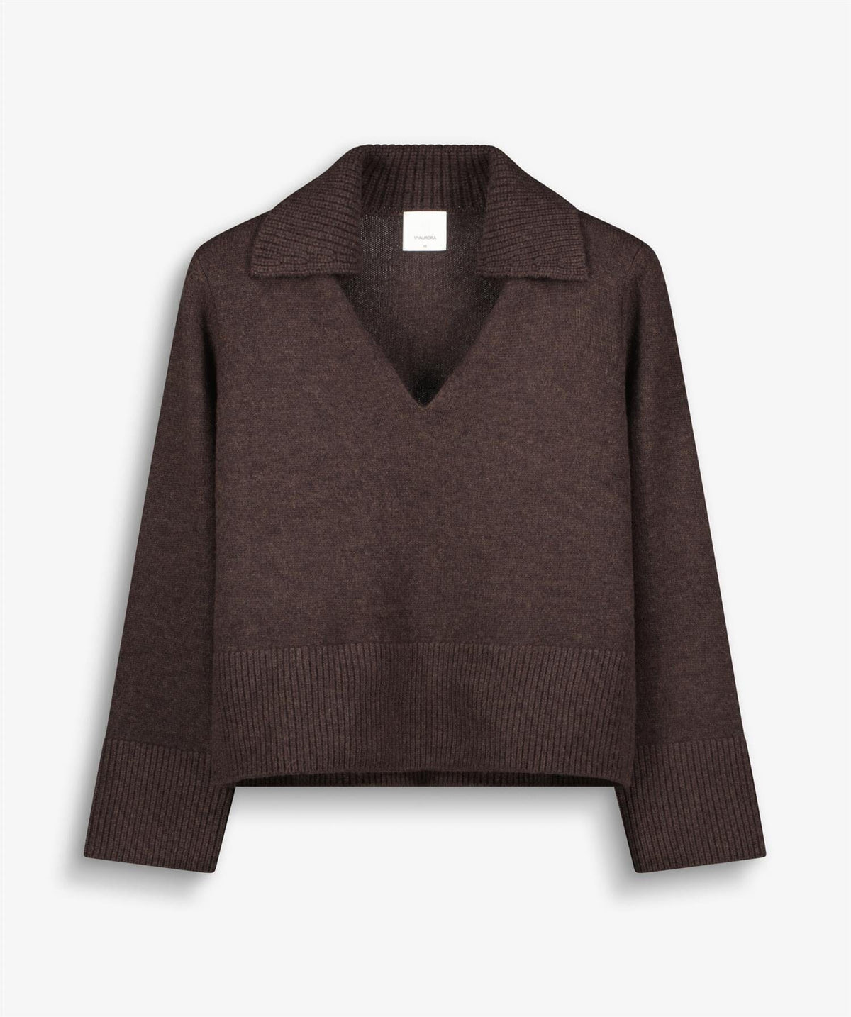 Aurora Victoria Cashmere Pullover Brown Genser