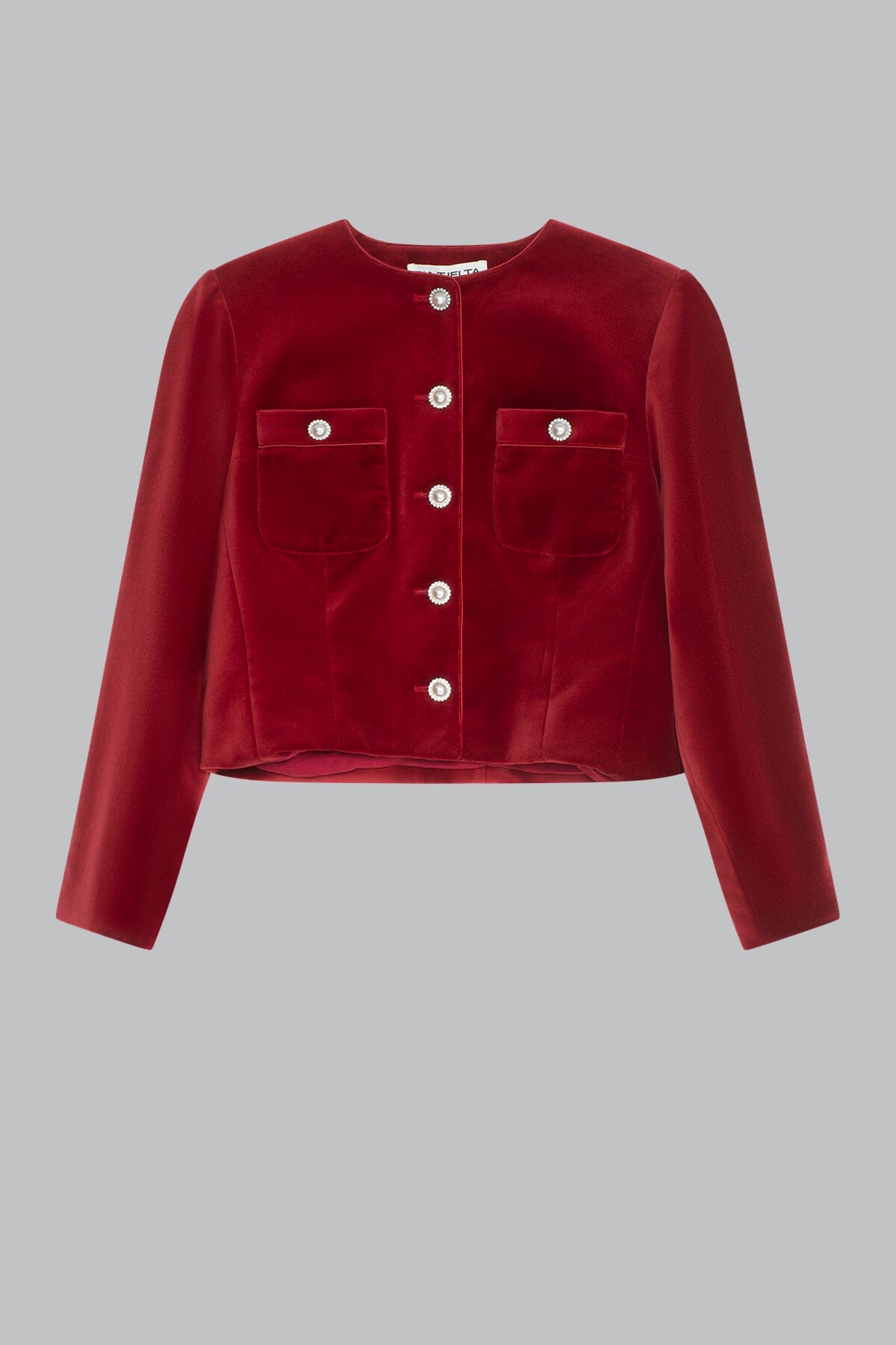 Pia Tjelta Louvre Velvet Red Ytterplagg