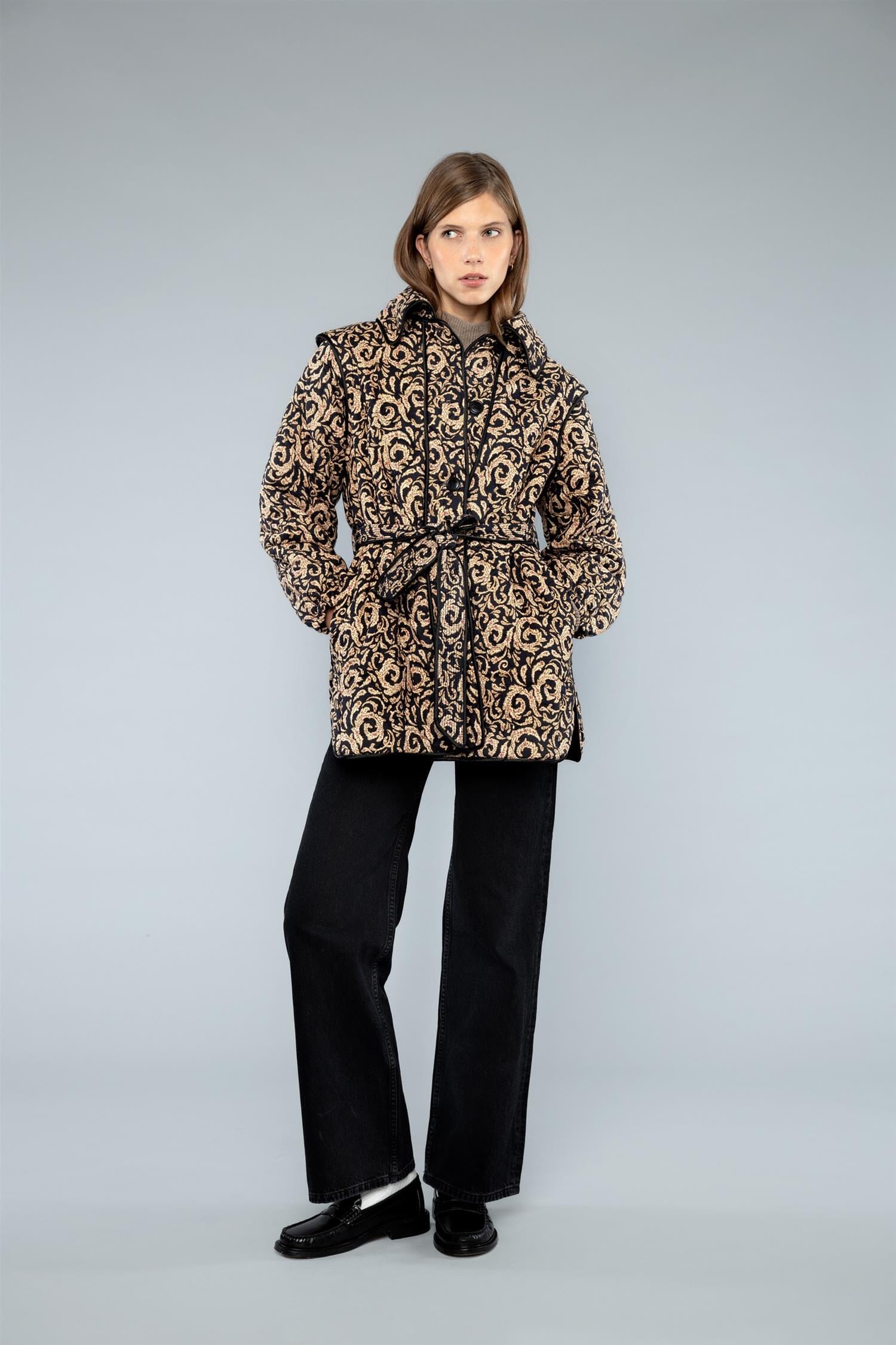 Pia Tjelta Elouise Midi Paisley col Black Ytterplagg