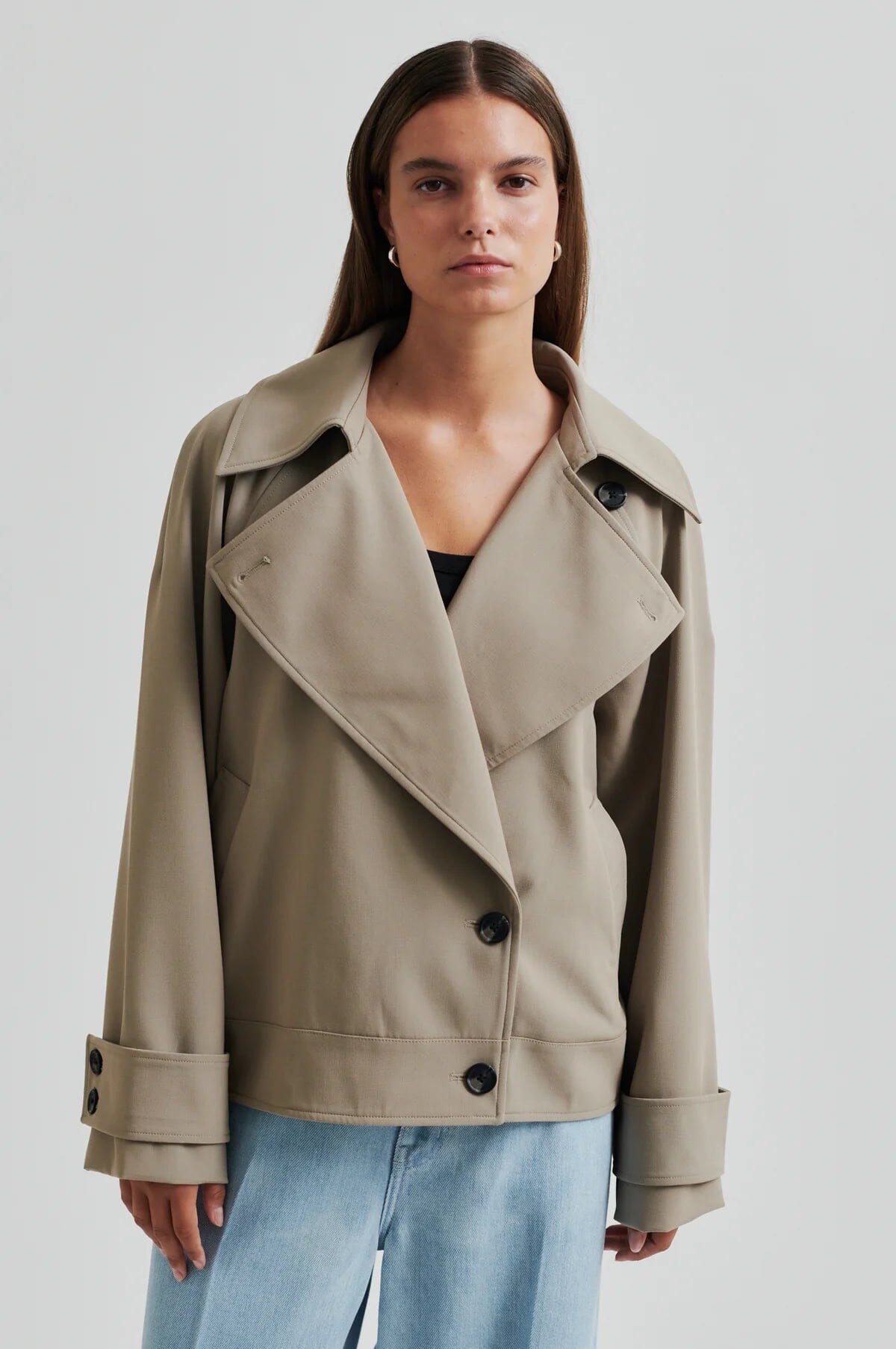 Second Female Silvie Trench Jacket Fallen Rock Jakke