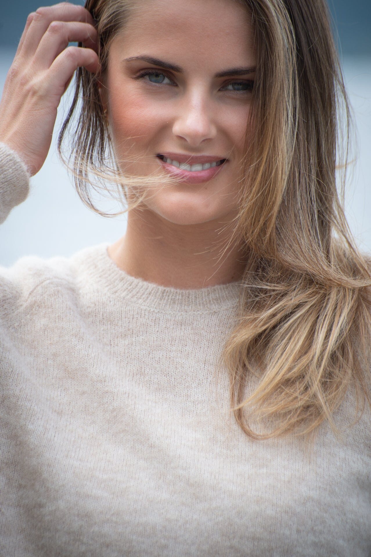ArnieSays: Fiona Lt Beige Melange Genser