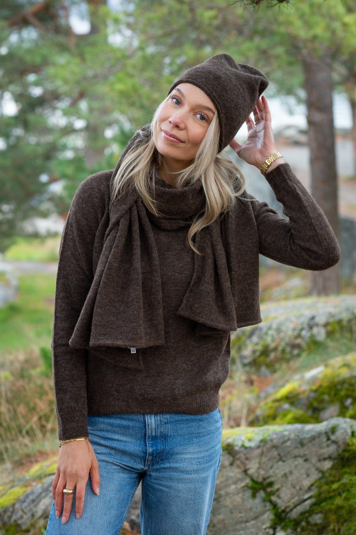 ArnieSays: GINI Dk Brown Hodeplagg