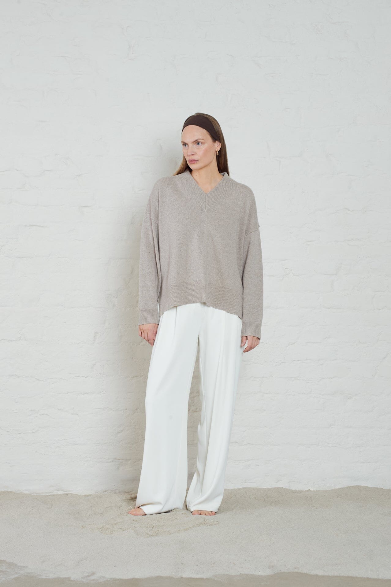 ArnieSays: Wilkins Lt Beige Melange Genser