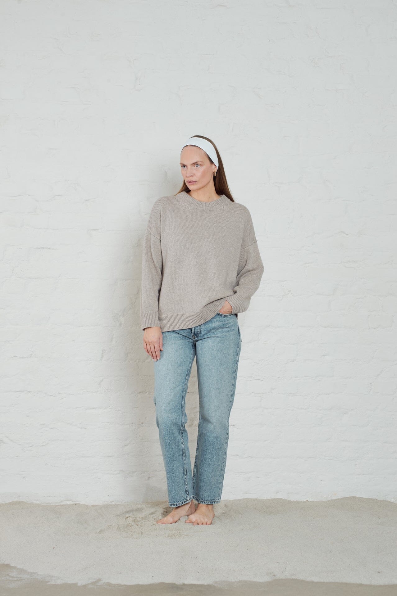 ArnieSays: Kayne Lt Beige Melange Genser