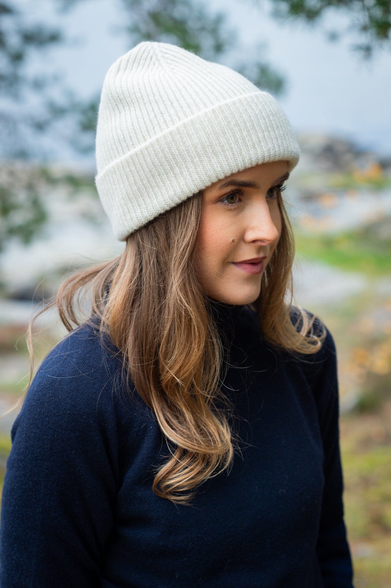 Mathiàs Clyde Lambswool Ecru Hodeplagg