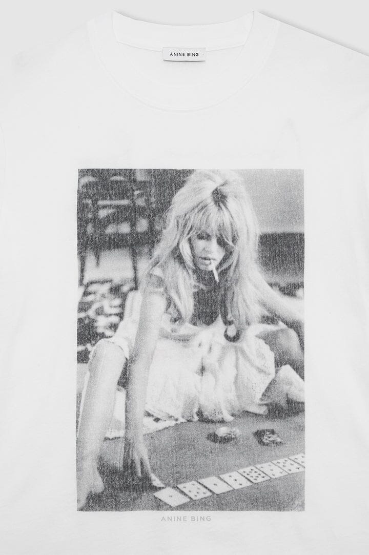 Anine Bing Lili Tee AB x DK x Brigitte Bardot Ivory T-shirt