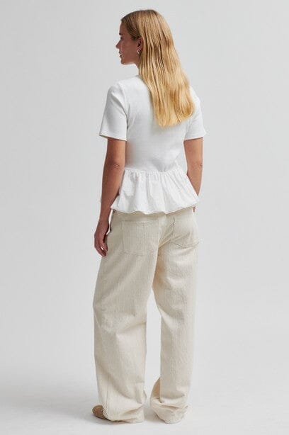 Second Female Nulana Balloon Tee White Topp