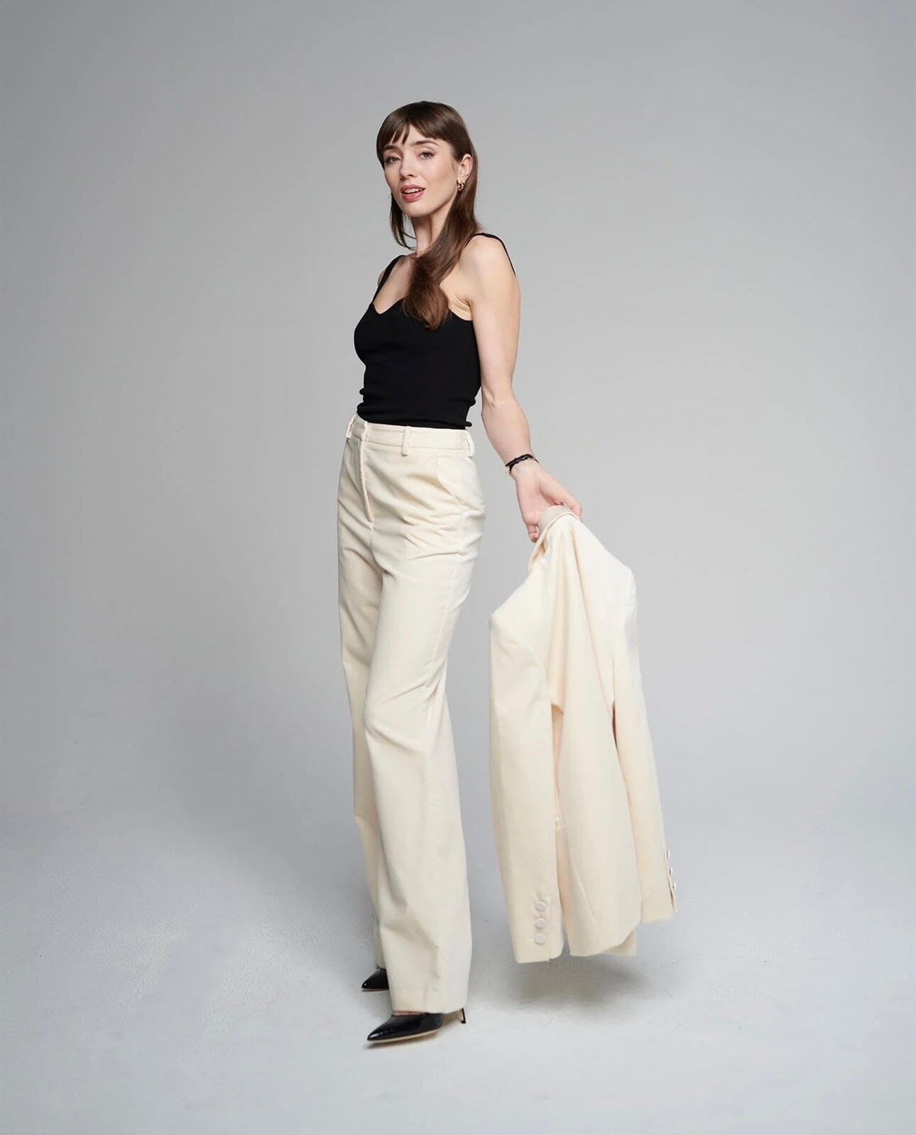 Pia Tjelta Aime Velvet Ivory Bukse