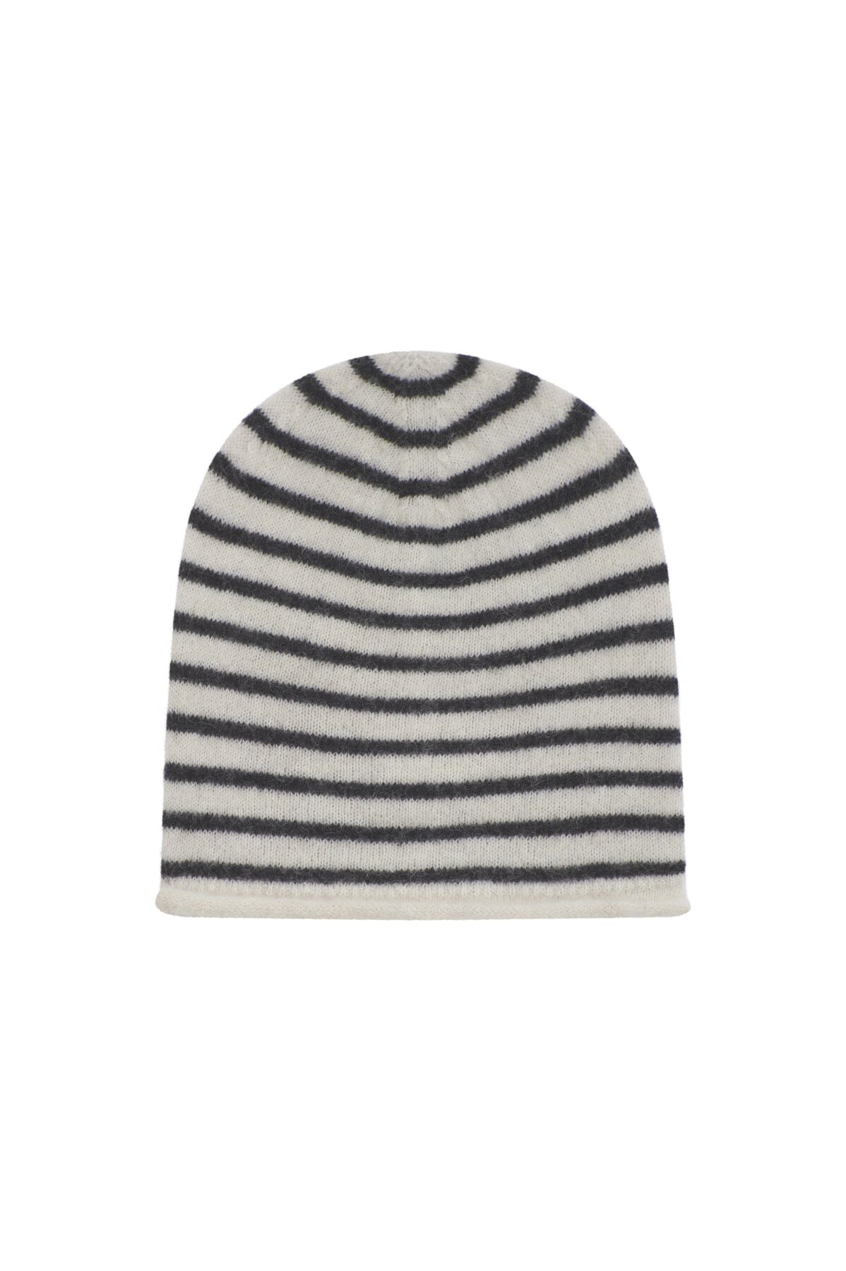 ArnieSays: Gini Stripe Offwhite/Charcoal Hodeplagg