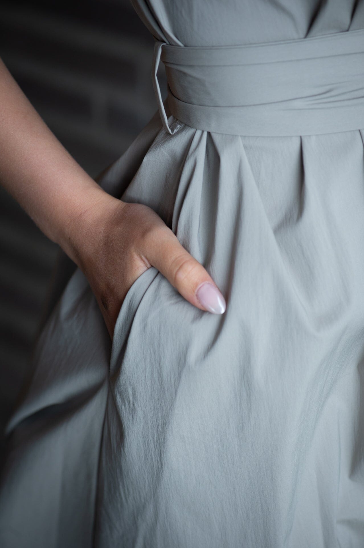 Isabelle Blanche SLEEVELESS LONG DRESS TAUPE Kjole