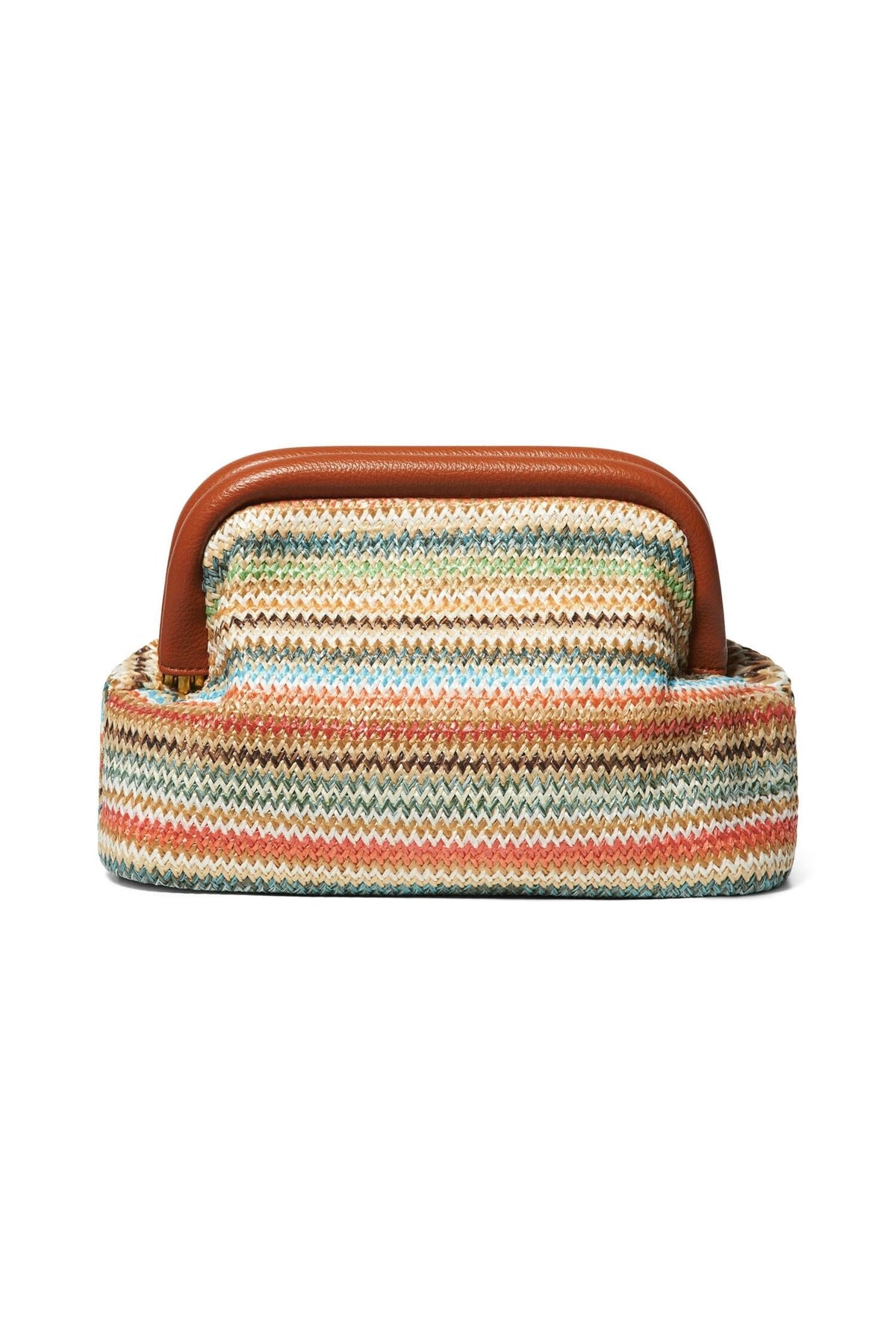 ArnieSays: Raffia Clutch Stripe Coral Combo Tilbehør