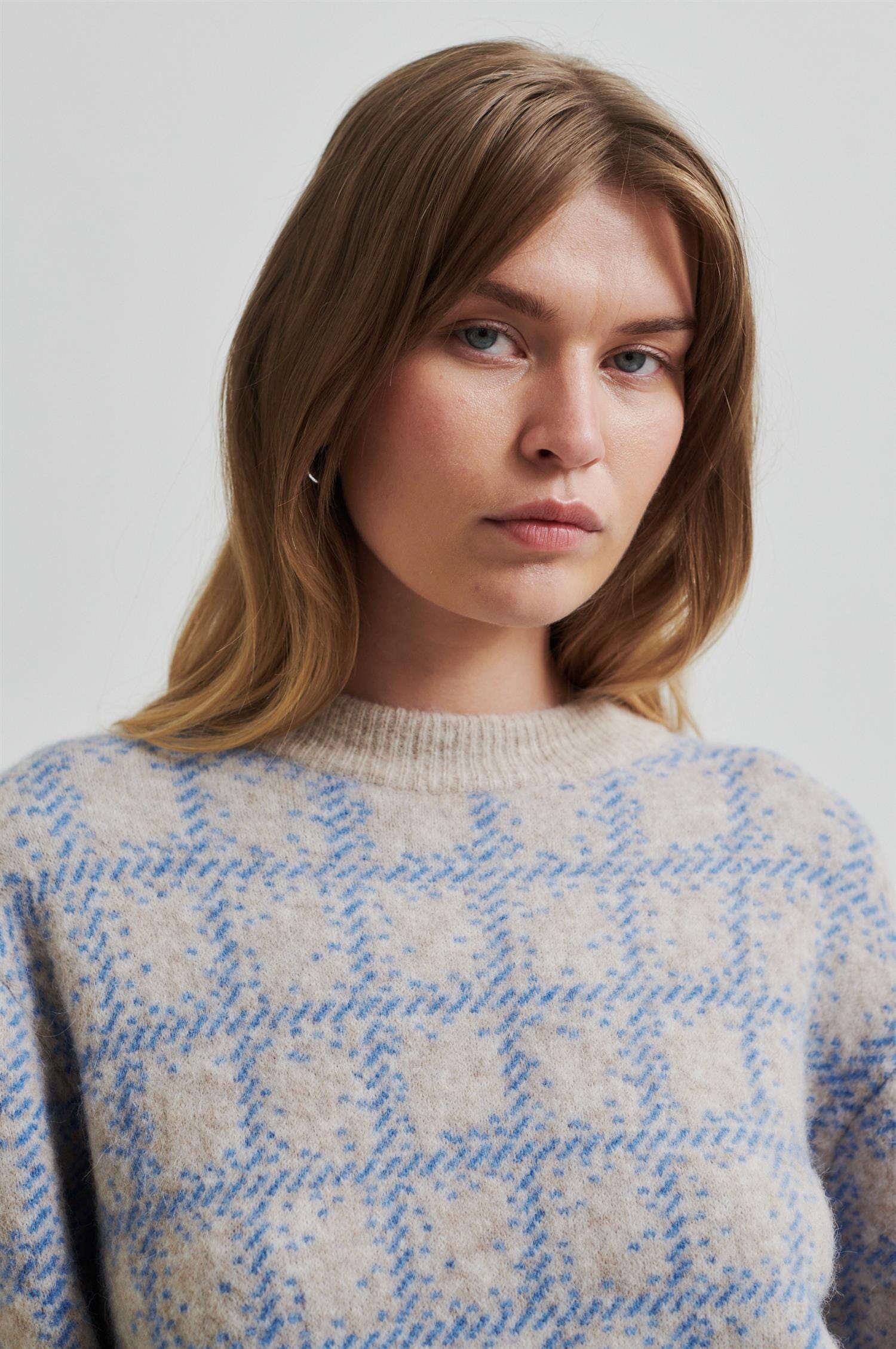 Second Female Lugano Knit O-Neck Marina Genser