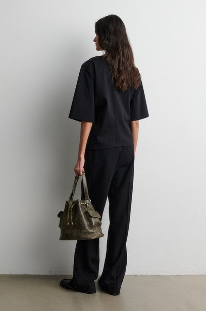 Arkai Drape Tee Black
